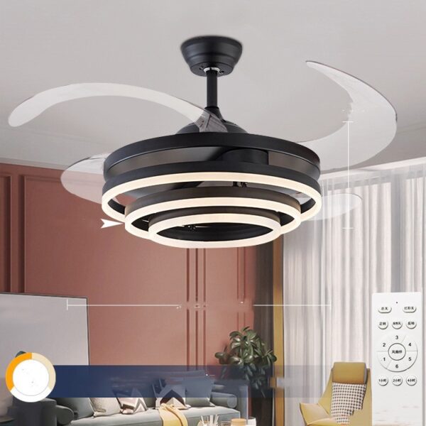 Household Living Room Bedroom Lights With Electric Fans And Chandeliers - Image 3