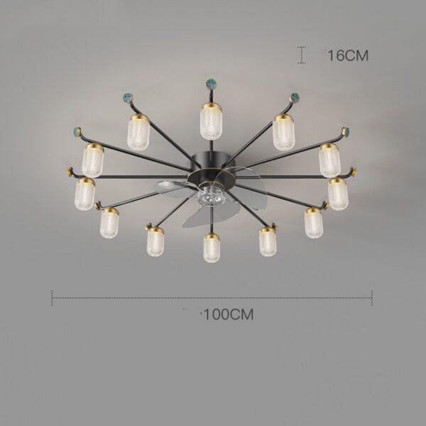 Modern And Minimalist Creative Nordic Living Room Fan Lights - Image 8