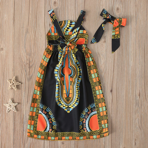 African Children's Bohemian Style Sleeveless Suspender Dress - Image 5