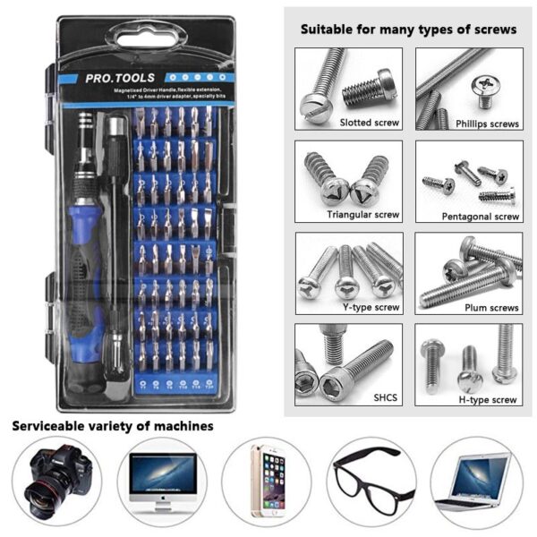 Handskit Screwdriver set Multifunctional Screwdriver Hand Tool Kit for Phone Tablet Compute Repair Maintenance Tool Hand Tools - Image 5