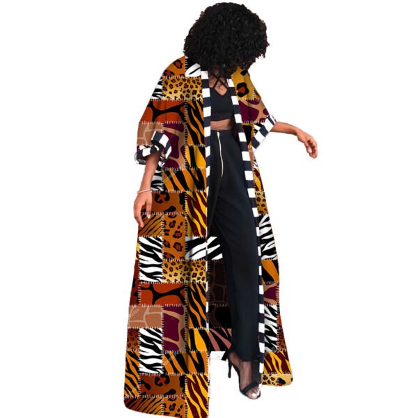 African ethnic style ladies jacket trench coat - Image 4