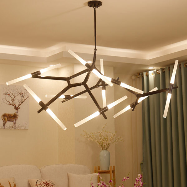 Modern Irregular Living Room Minimalist Dining Room Chandelier - Image 5