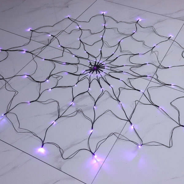 LED Spider Web Lights Halloween Decoration - Image 3