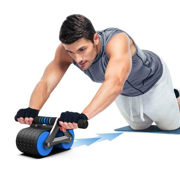 Double Wheel Abdominal Exerciser Women Men Automatic Rebound Ab Wheel Roller Waist Trainer Gym Sports Home Exercise Devices - Image 4