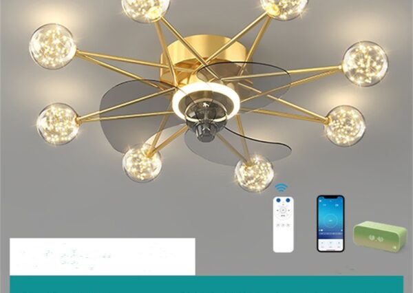 Nordic Ceiling Fan Lights Living Room Dining Room Full Of Stars - Image 9