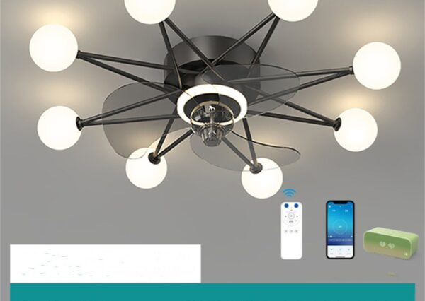 Nordic Ceiling Fan Lights Living Room Dining Room Full Of Stars - Image 6