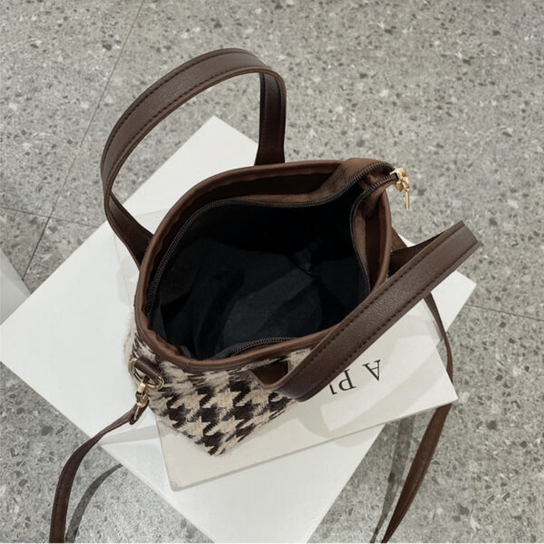 Fashion Houndstooth Shoulder Bags Portable Checkerboard Handbags All-match Messenger Bag Women Totes - Image 6