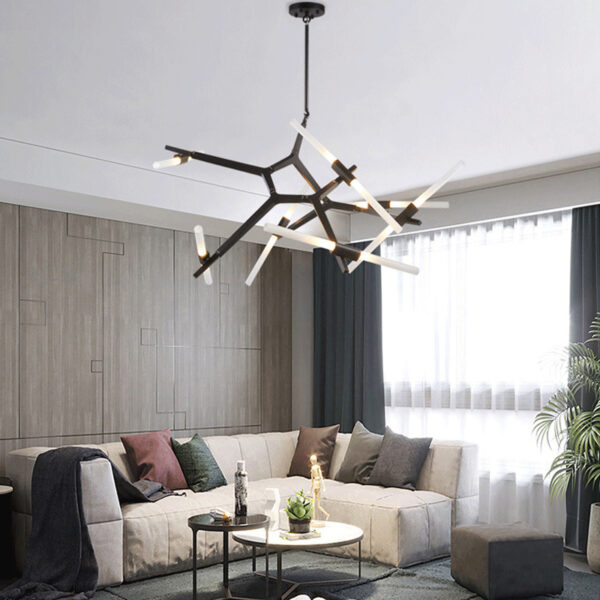 Modern Irregular Living Room Minimalist Dining Room Chandelier - Image 7