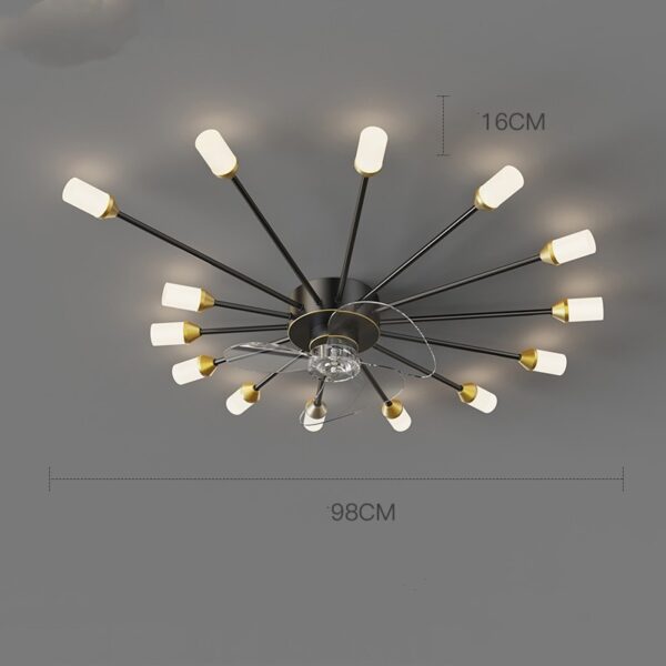 Modern And Minimalist Creative Nordic Living Room Fan Lights - Image 6