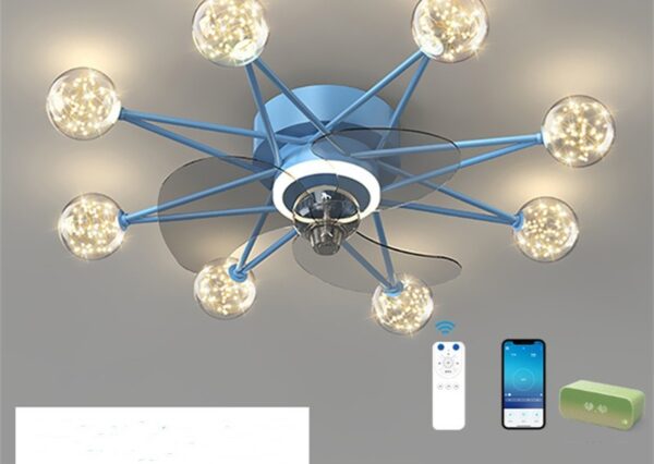 Nordic Ceiling Fan Lights Living Room Dining Room Full Of Stars - Image 2