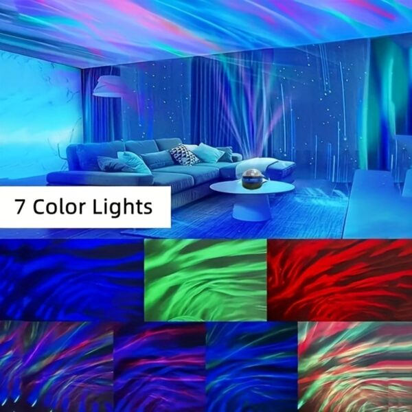 2 In 1 Northern Lights And Ocean Wave Projector With 14 Effects Of Galaxy Light For Game Rooms, Parties, Light Projector For Bedroom, Led Light Projector For Room Home Decorations - Image 5