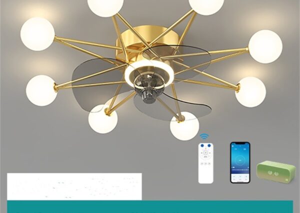 Nordic Ceiling Fan Lights Living Room Dining Room Full Of Stars - Image 5