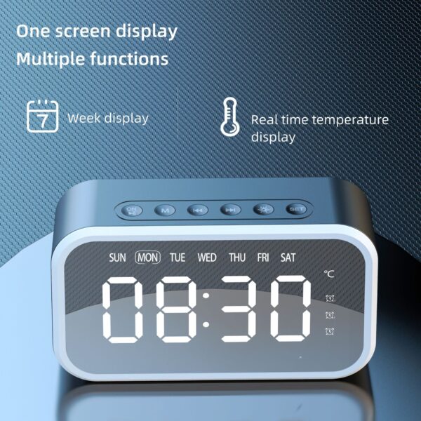 Desktop Alarm Clock Bluetooth Wireless Audio