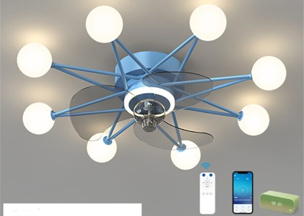 Nordic Ceiling Fan Lights Living Room Dining Room Full Of Stars - Image 4