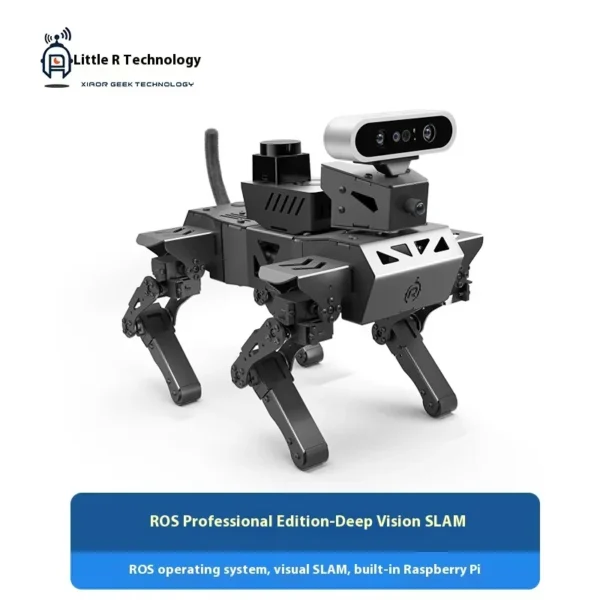 Robot Dog | AI Visual Recognition Interaction, Smart Robot Python Programmable, 12 DOF Bionic Gait Mechanical Dog,RC Control