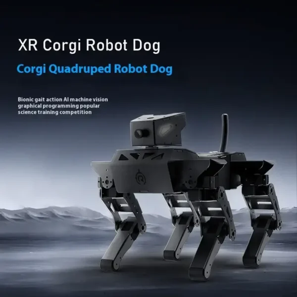 Robot Dog | AI Visual Recognition Interaction, Smart Robot Python Programmable, 12 DOF Bionic Gait Mechanical Dog,RC Control