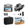 H26c2839db3fb47bfbeed49e6c0df71edi.webp W0802 CAMORO K19 MAX Beginner 3-Camera HQ Aerial Photography Obstacle Avoidance Four Axis Aircraft Folding Vertical Remote-Contr