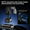 Selens Flexible Articulating Arm Mount 1/4" Screws SEB8-SYBH2A Dual Ball Head for Camera Light Stand Accessory