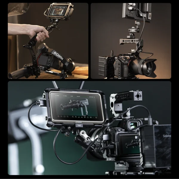 Selens Flexible Articulating Arm Mount 1/4" Screws SEB8-SYBH2A Dual Ball Head for Camera Light Stand Accessory