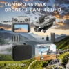 H47fb3648ca3c46c69b55d0e235994aafd.webp W0802 CAMORO K19 MAX Beginner 3-Camera HQ Aerial Photography Obstacle Avoidance Four Axis Aircraft Folding Vertical Remote-Contr