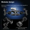 Selens Flexible Articulating Arm Mount 1/4" Screws SEB8-SYBH2A Dual Ball Head for Camera Light Stand Accessory