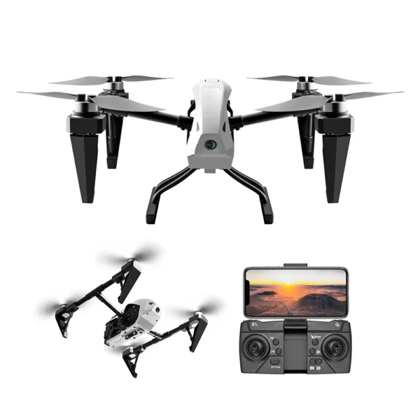 KS66 Drone Dual 4k hd Cameras Optical Flow Wifi Fpv Brushless Motor Professional Aerial Photography RC Drones