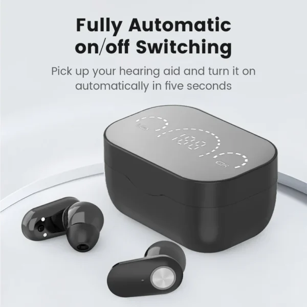 Rechargeable Hearing Aids Wireless Sound Amplifier ITE Mini Invisible Elderly Hearing Aid Headphones Deaf The Listening Device