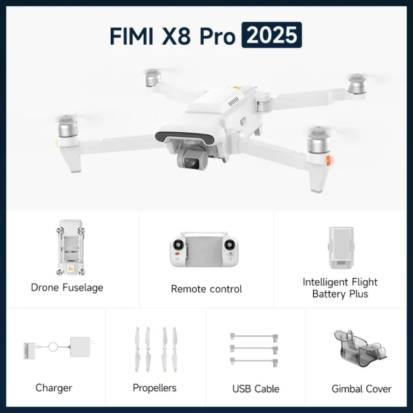 S15903152f0214448811d25902e6debaf4.webp FIMI X8 Tele Max drone 20KM range with Wide-Angle Tele Camera 30x Hybrid Zoom 4K 60fps 3-axis Gimbal GPS AI Super Night Video