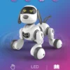 Funny RC Robot Electronic Dog Stunt Dog Voice Command Touch-sense Music Song Robot Dog for Boys Girls Children's Toys 18011