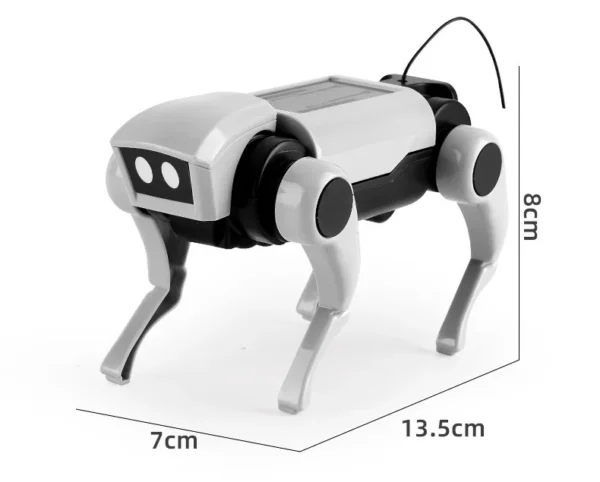 Electric Mechanical Dog RC Robot Solar Children Educational Assembly Tech DIY Puzzle Toy Bionic Smart Robot Dog Toys Gifts