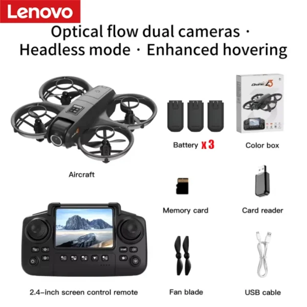 Lenovo GPS Drone Multiple Batteries 8K HD Camera With Screen Remote Control Avoidance Aerial Quadcopter Ultra-long Battery Life