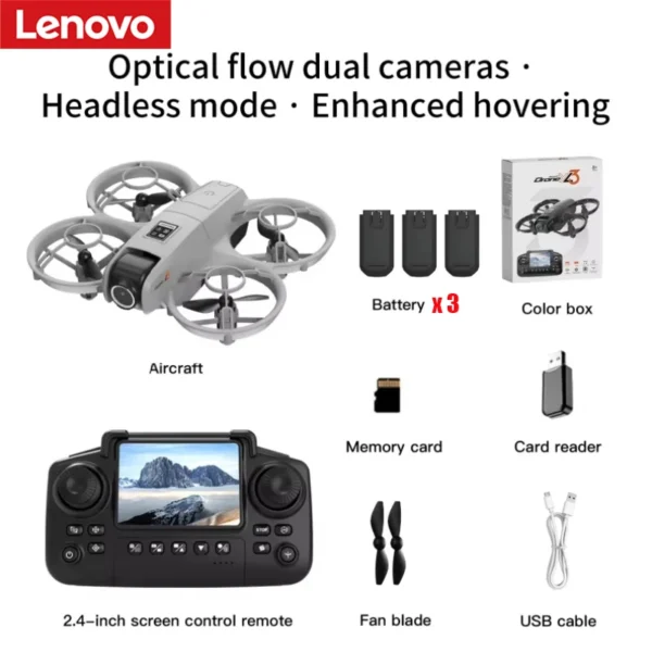 Lenovo GPS Drone Multiple Batteries 8K HD Camera With Screen Remote Control Avoidance Aerial Quadcopter Ultra-long Battery Life