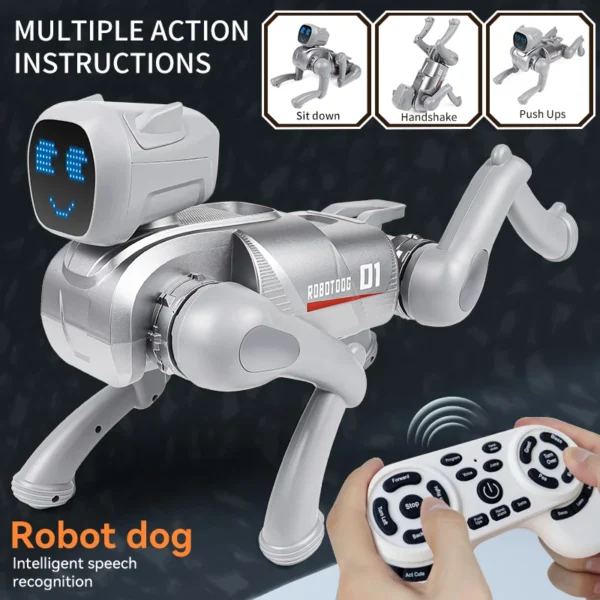 S3b360277534d44fd968e33d2a8d45a3d1.webp AI smart robot dog with APP version, featuring programming and AI multi-functionality, an excellent toy , toys, gift
