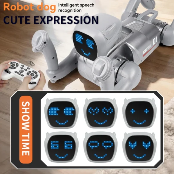 S3cf9b6d3377844fb989e1c7f026cdbbaf.webp AI smart robot dog with APP version, featuring programming and AI multi-functionality, an excellent toy , toys, gift