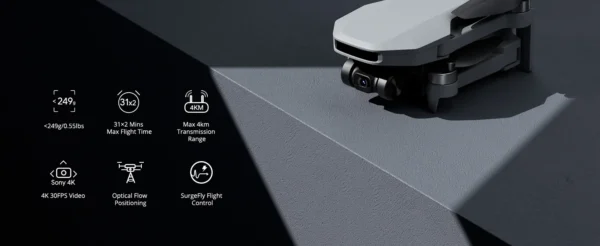 Potensic ATOM SE Single Axis Gimbal 4K GPS Drones Under 249g Max 4-KM for Adults and Beginners