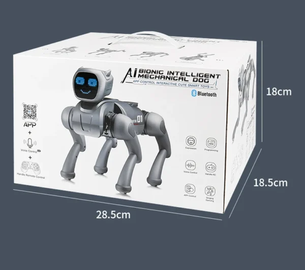 S487e2f684da2455d993e4e4bc235b1efo.webp AI smart robot dog with APP version, featuring programming and AI multi-functionality, an excellent toy , toys, gift