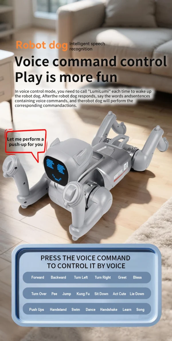 S597a326088f742958b48b46a005cab07l.webp AI smart robot dog with APP version, featuring programming and AI multi-functionality, an excellent toy , toys, gift