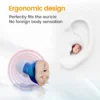 Rechargeable Hearing Aids Wireless Sound Amplifier ITE Mini Invisible Elderly Hearing Aid Headphones Deaf The Listening Device