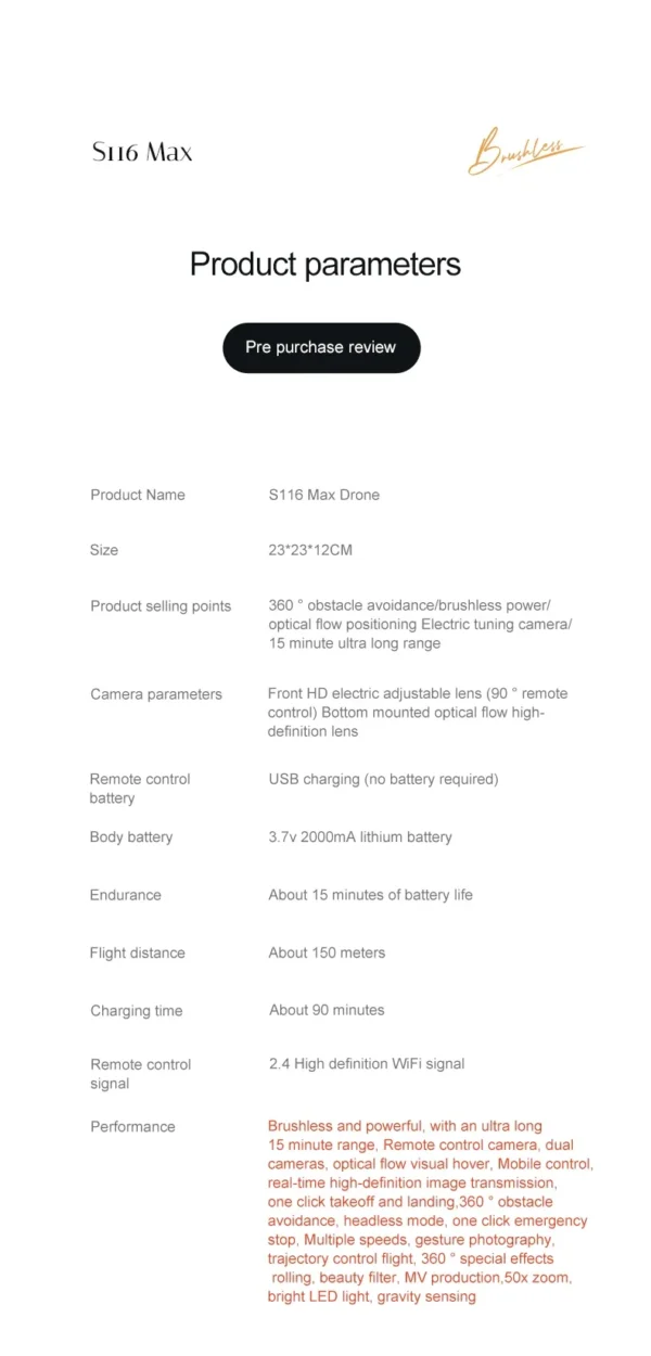 S64ba2da0ebc14da6b5e3e8a8369e33c9p.webp S116 MAX Drone Professional with 3 Batteries 8K Dual Camera Optical Flow Brushless 360° Obstacle Avoidance WIFI FPV RC Dron Toys