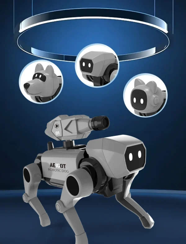 Assembly Animal Model Remote Control Robot Dog - Toy Gift for Men and Women
