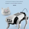 Electric Mechanical Dog RC Robot Solar Children Educational Assembly Tech DIY Puzzle Toy Bionic Smart Robot Dog Toys Gifts
