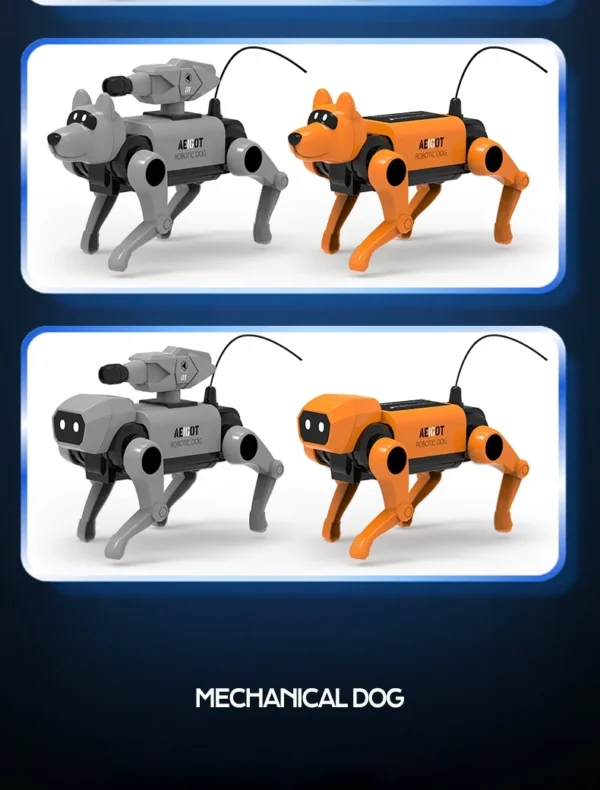 Assembly Animal Model Remote Control Robot Dog - Toy Gift for Men and Women