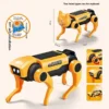 Electric Mechanical Dog RC Robot Solar Children Educational Assembly Tech DIY Puzzle Toy Bionic Smart Robot Dog Toys Gifts