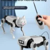 Electric Mechanical Dog RC Robot Solar Children Educational Assembly Tech DIY Puzzle Toy Bionic Smart Robot Dog Toys Gifts