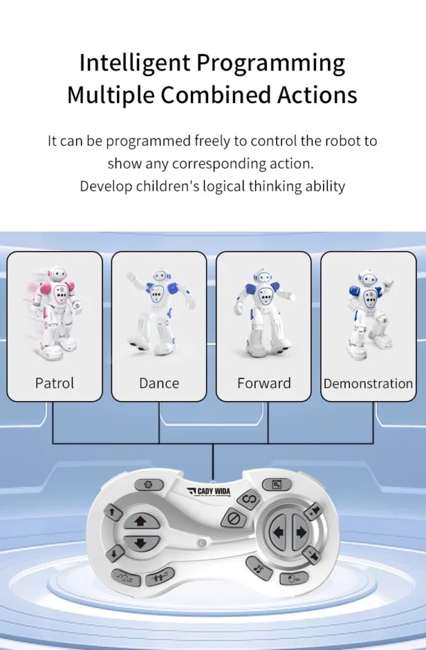 Robot Rc Emo Smart Intelligent 2.4G Infrared Sensor Wireless Dance Music Robot Remote Control Programming Robot Toys