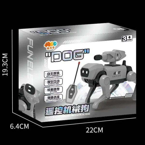 Assembly Animal Model Remote Control Robot Dog - Toy Gift for Men and Women