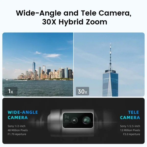 S8e0cecb44653438a8cebffe0c03f0ab4I.webp FIMI X8 Tele Max drone 20KM range with Wide-Angle Tele Camera 30x Hybrid Zoom 4K 60fps 3-axis Gimbal GPS AI Super Night Video