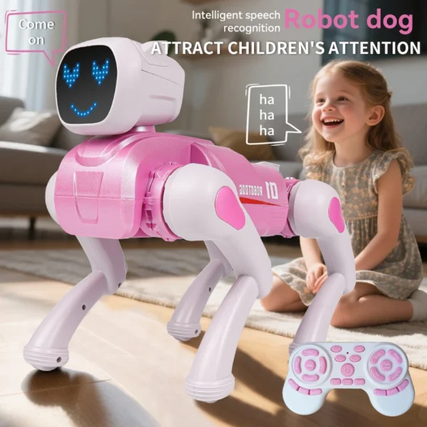S8f15ade1a9e24d8a90a5e03e756c6f09j.webp AI smart robot dog with APP version, featuring programming and AI multi-functionality, an excellent toy , toys, gift