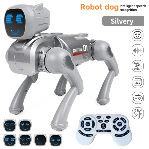 S95c39b128cce48e3aac951f9fe33e126J.webp AI smart robot dog with APP version, featuring programming and AI multi-functionality, an excellent toy , toys, gift