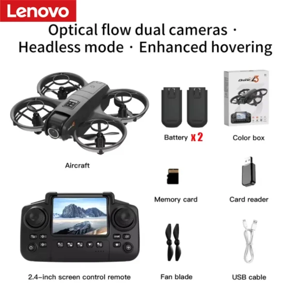 Lenovo GPS Drone Multiple Batteries 8K HD Camera With Screen Remote Control Avoidance Aerial Quadcopter Ultra-long Battery Life
